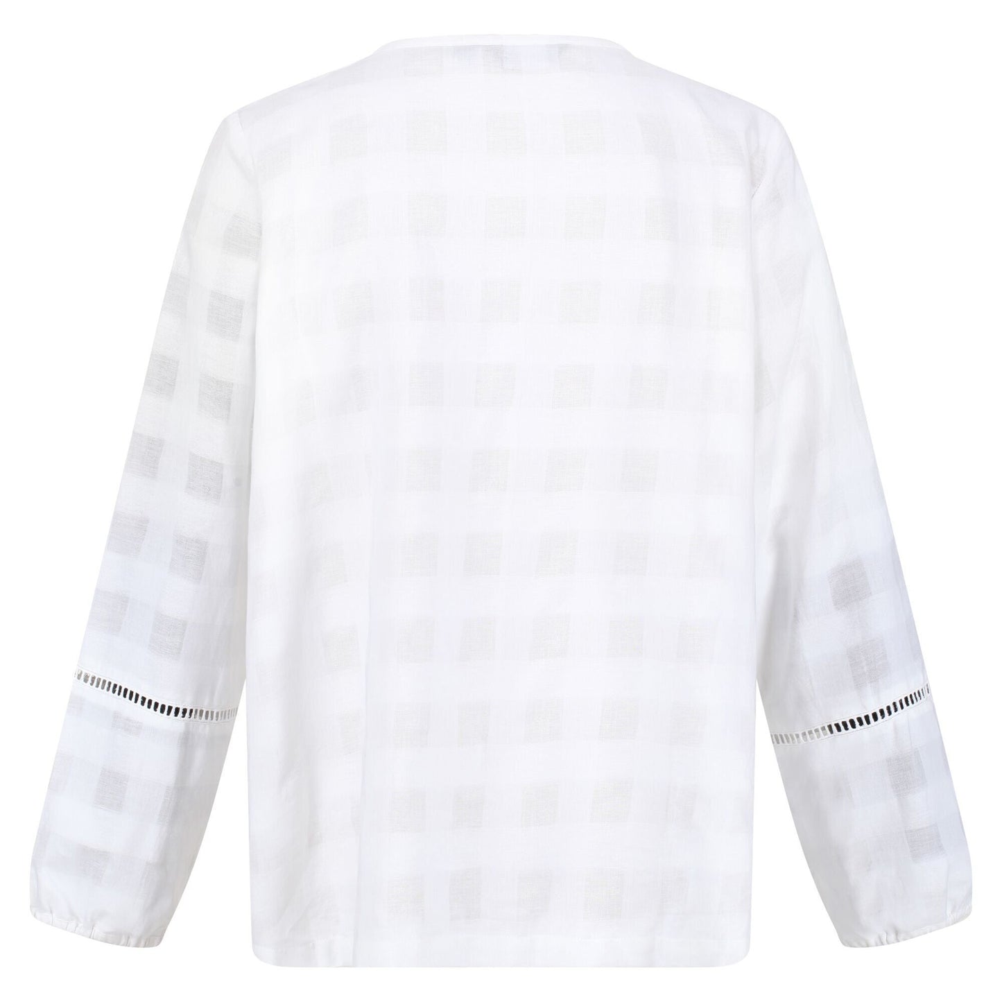 White - Pack Shot - Regatta Womens-Ladies Calluna Long-Sleeved Blouse