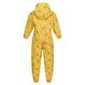 Maize Yellow - Pack Shot - Regatta Childrens-Kids Pobble Peppa Pig Floral Waterproof Puddle Suit