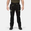 Black - Side - Regatta Mens Infiltrate Softshell Stretch Work Trousers