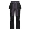 Iron-Black - Front - Regatta Mens Infiltrate Softshell Stretch Work Trousers