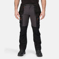 Iron-Black - Side - Regatta Mens Infiltrate Softshell Stretch Work Trousers