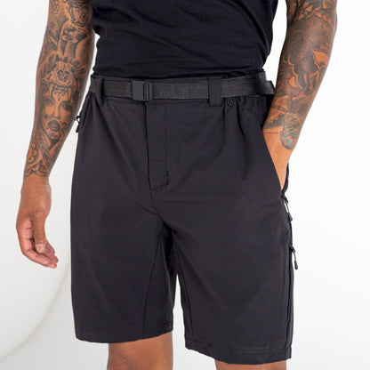 Black - Back - Dare 2B Mens Tuned In Pro Lightweight Cargo Shorts