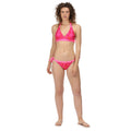 Fusion Pink - Side - Regatta Womens-Ladies Flavia Palm Leaf Bikini Bottoms