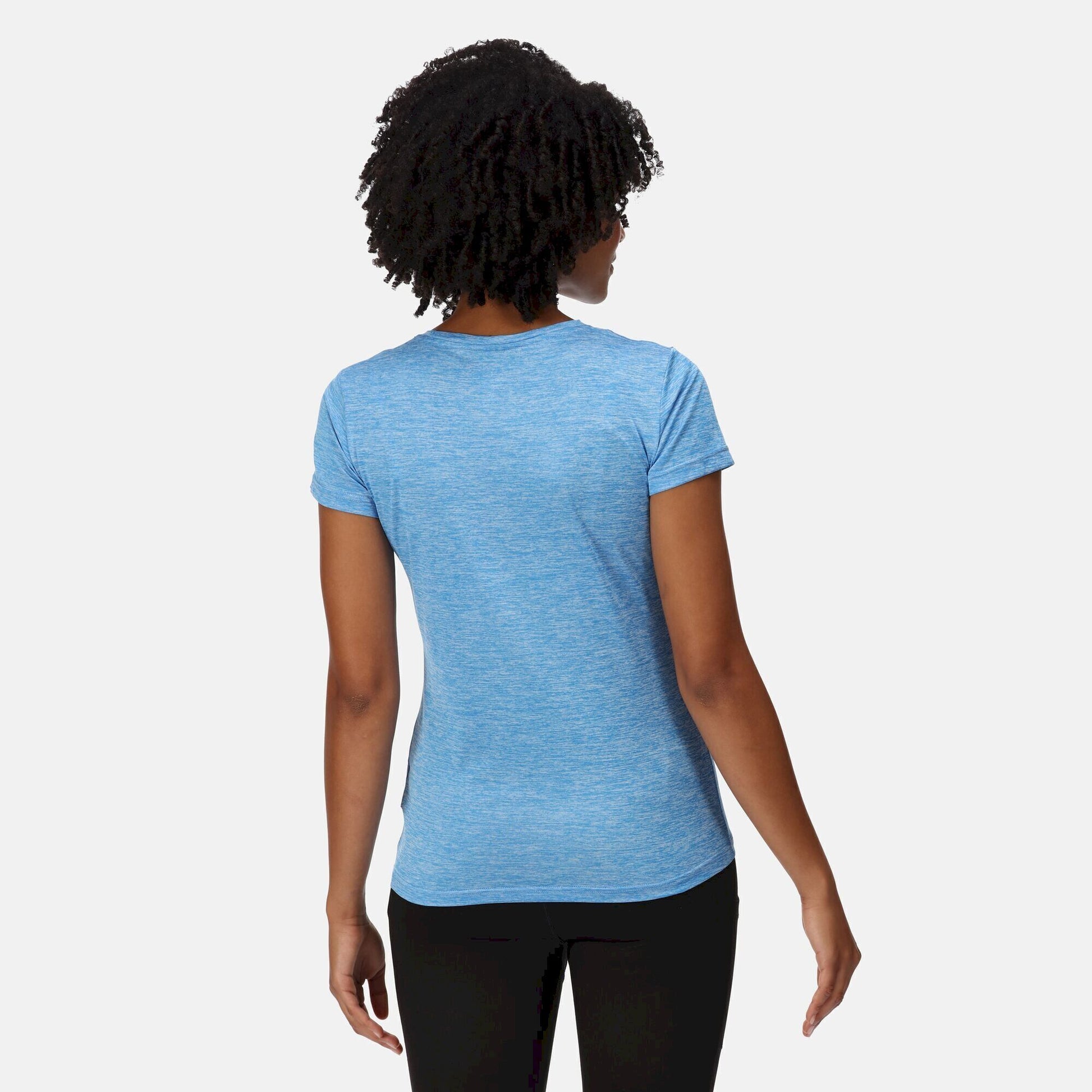 Sonic Blue - Side - Regatta Womens-Ladies Fingal Edition Marl T-Shirt
