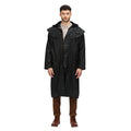 Black - Back - Regatta Mens Cranbrook Waterproof Wax Jacket