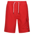 Roccoco Red - Front - Regatta Mens Hotham IV Swim Shorts