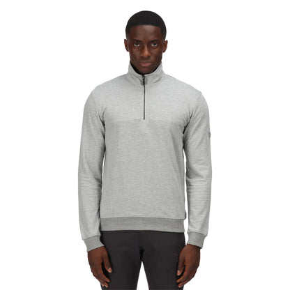 Silver Grey - Side - Regatta Mens Taron Marl Half Zip Fleece