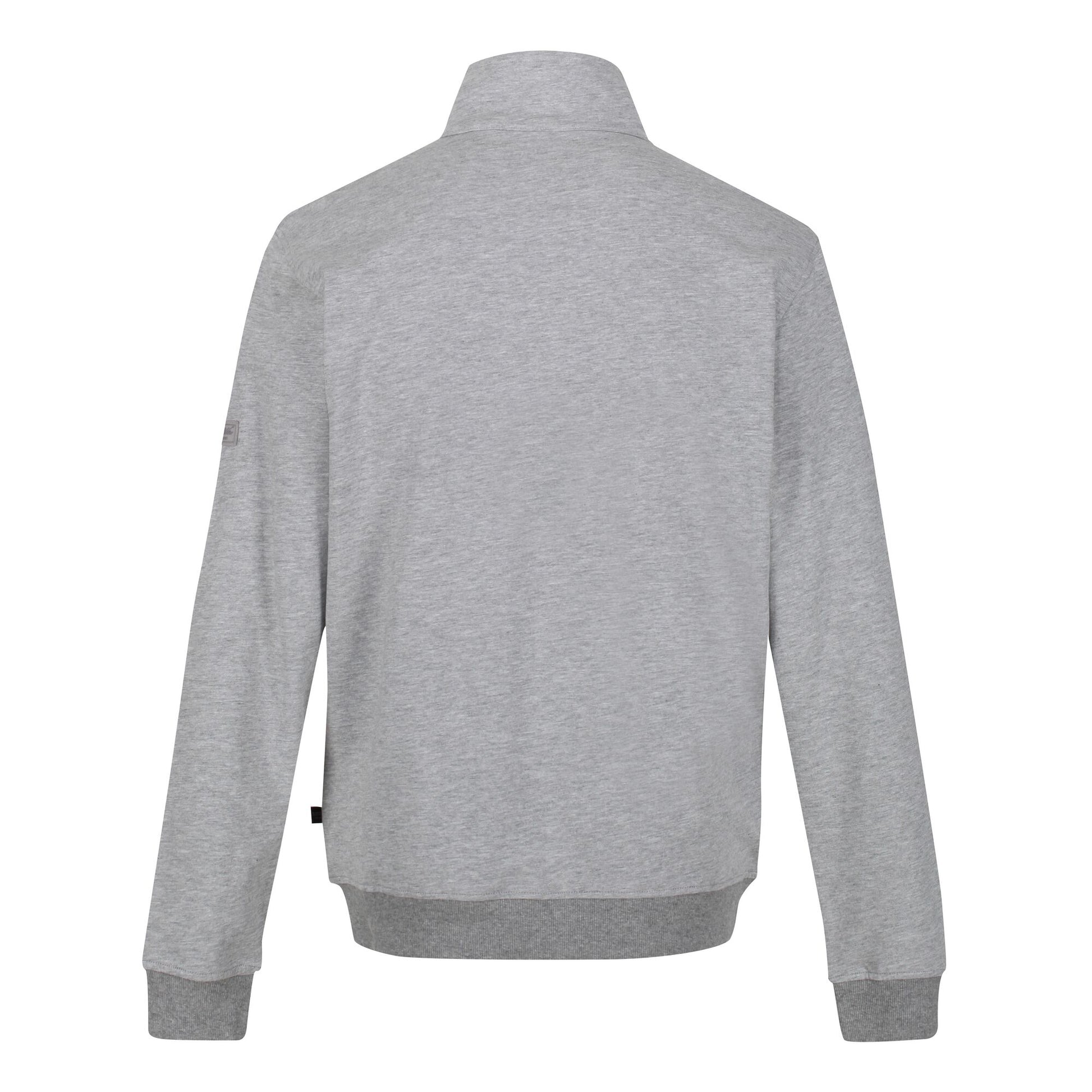 Silver Grey - Pack Shot - Regatta Mens Taron Marl Half Zip Fleece