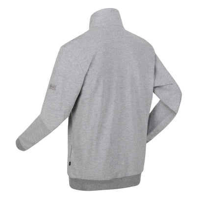 Silver Grey - Close up - Regatta Mens Taron Marl Half Zip Fleece