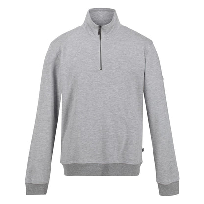 Silver Grey - Front - Regatta Mens Taron Marl Half Zip Fleece