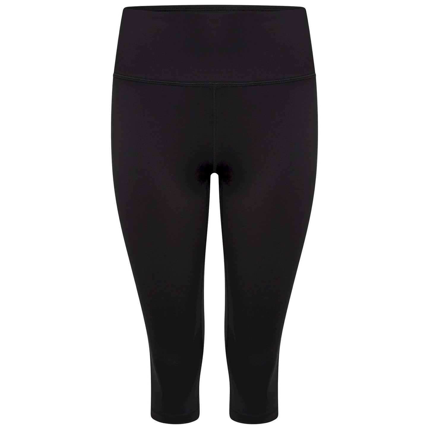 Black - Front - Dare 2B Womens-Ladies Influential Plain Recycled 3-4 Leggings