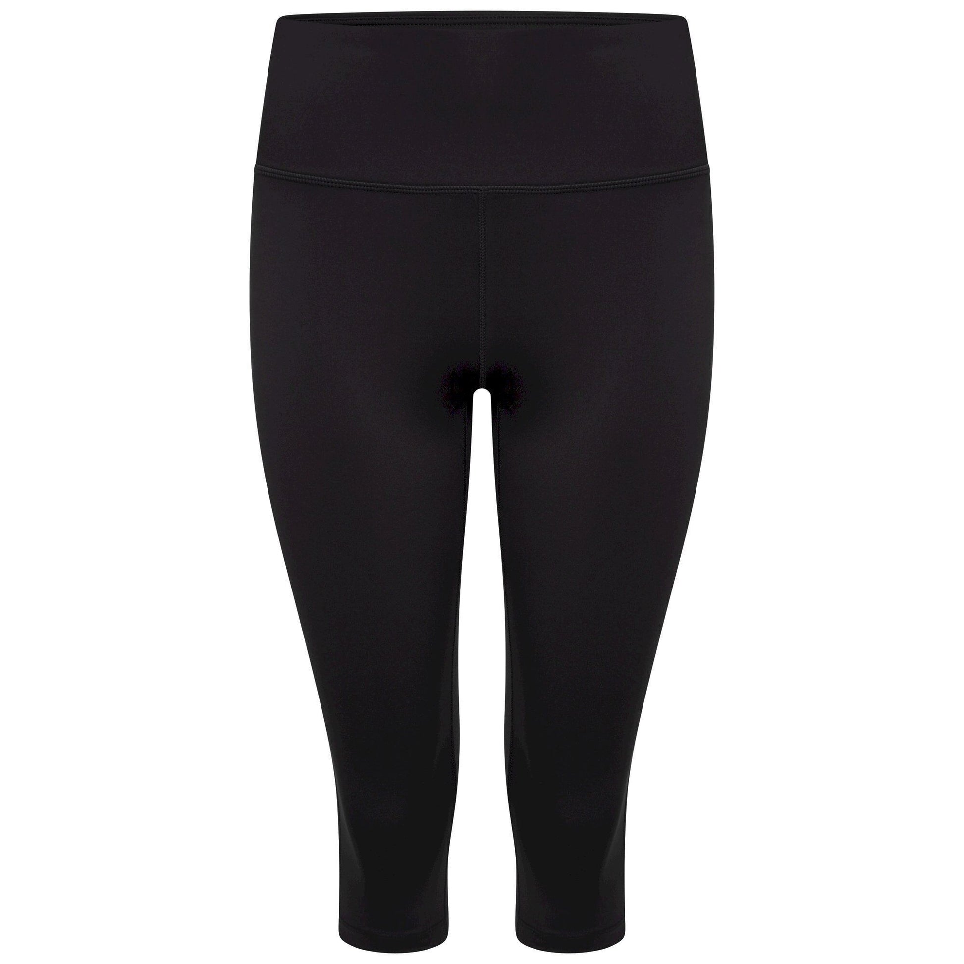 Black - Front - Dare 2B Womens-Ladies Influential Plain Recycled 3-4 Leggings