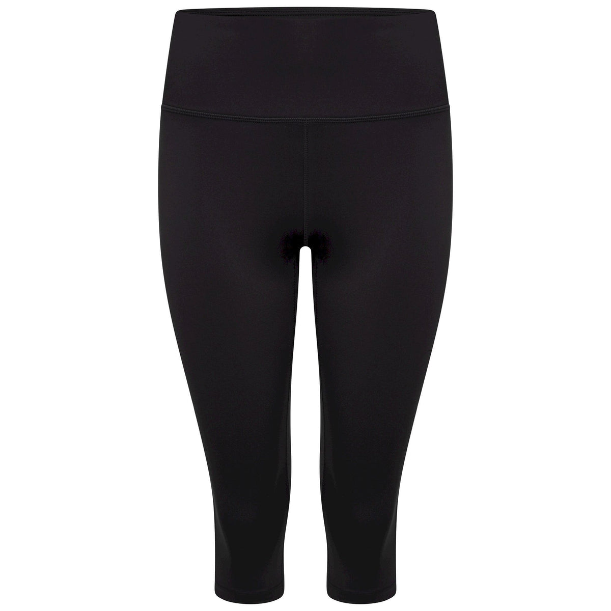 Black - Front - Dare 2B Womens-Ladies Influential Plain Recycled 3-4 Leggings