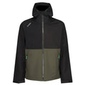 Dark Khaki-Black - Front - Regatta Mens Surrender Soft Shell Jacket