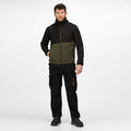 Dark Khaki-Black - Back - Regatta Professional Mens Soft Shell Jacket