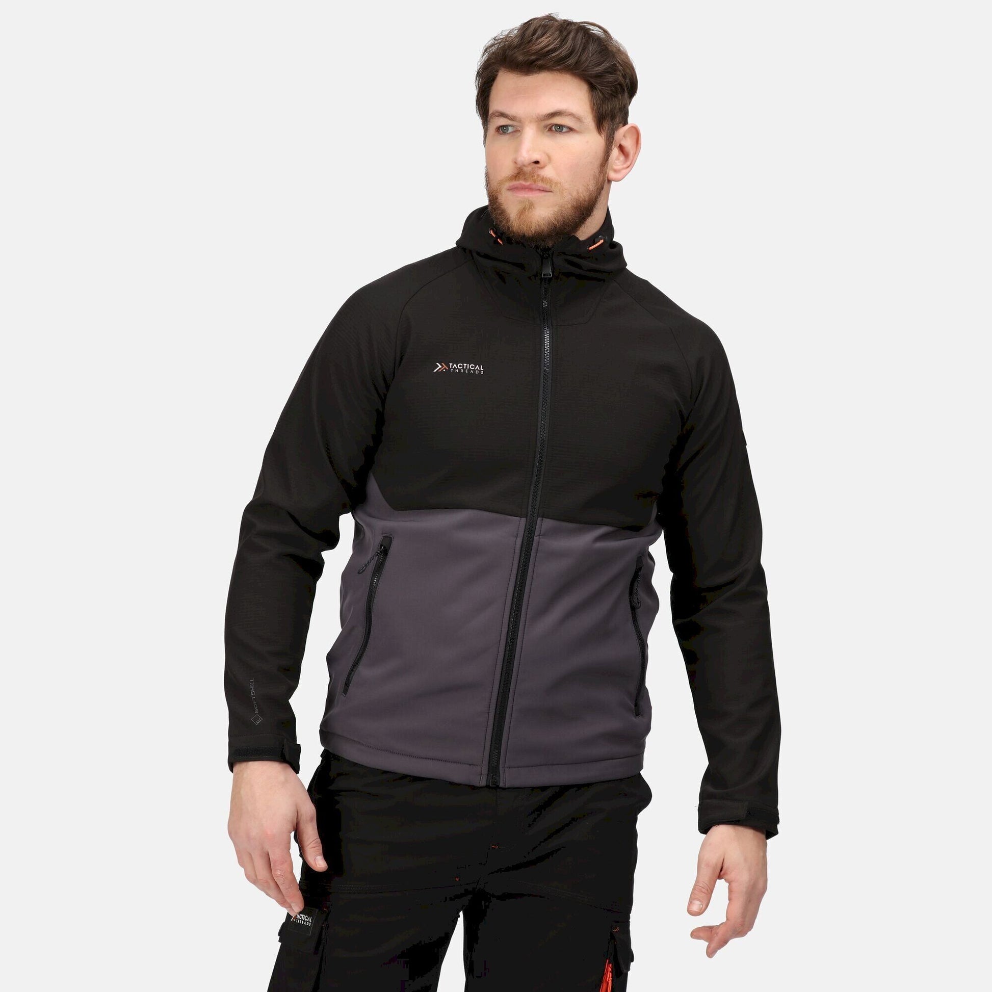 Iron-Black - Side - Regatta Professional Mens Soft Shell Jacket