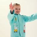 Aruba Blue - Lifestyle - Regatta Childrens-Kids Peppa Pig Waterproof Jacket