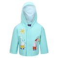 Aruba Blue - Front - Regatta Childrens-Kids Peppa Pig Waterproof Jacket