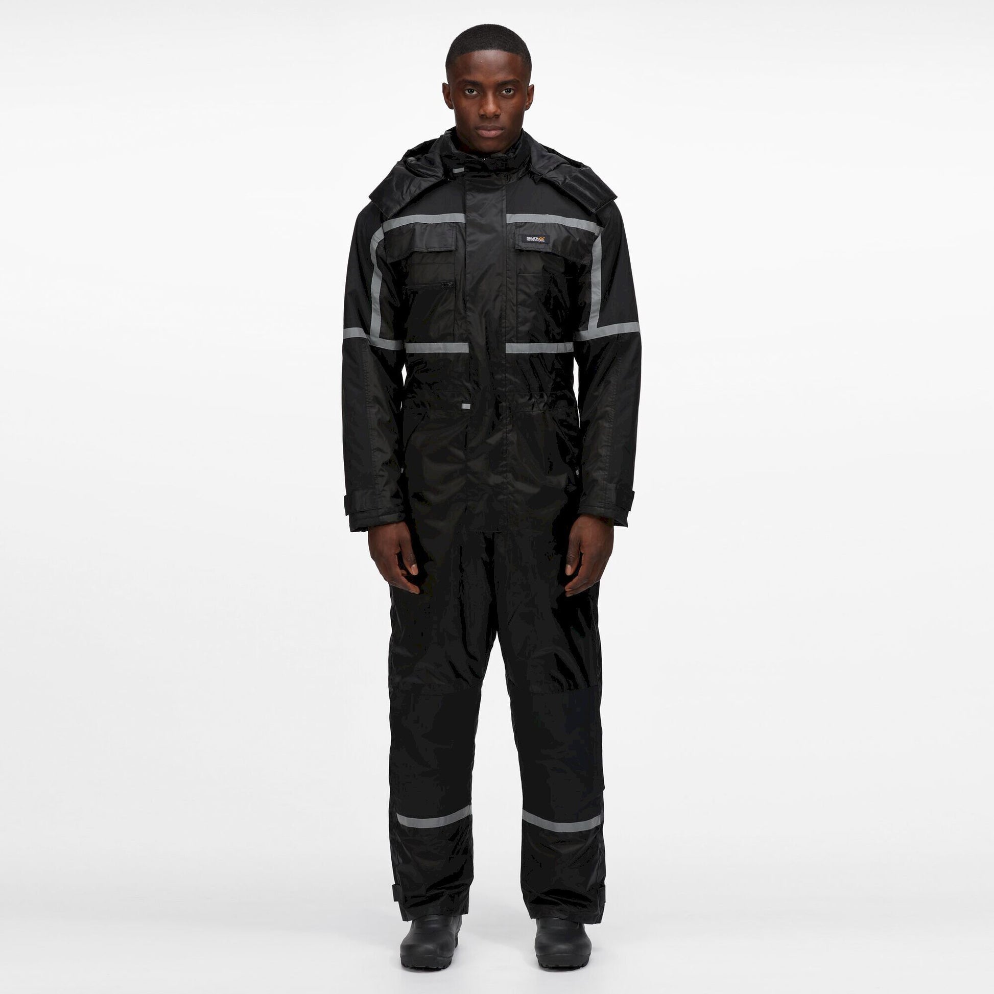 Black - Back - Regatta Mens Waterproof Overalls