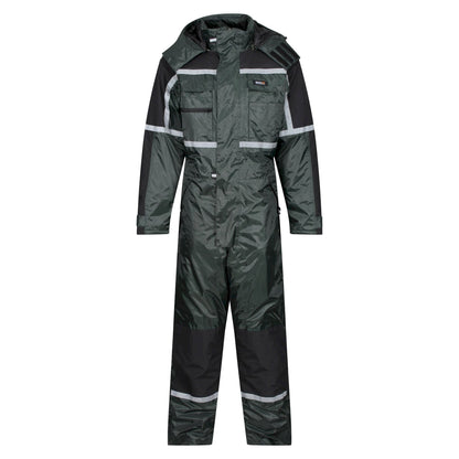 Olive - Front - Regatta Mens Waterproof Overalls