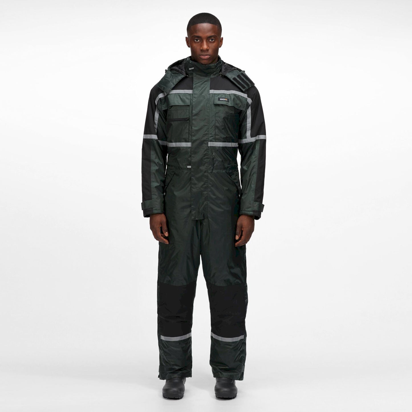 Olive - Back - Regatta Mens Waterproof Overalls