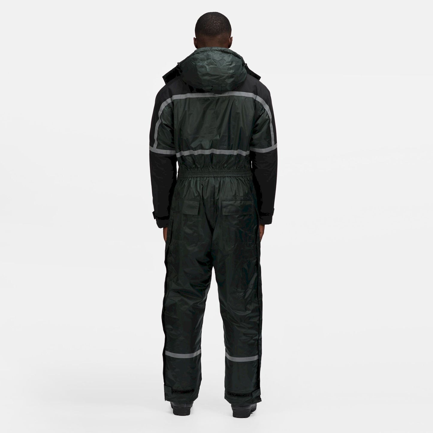 Olive - Side - Regatta Mens Waterproof Overalls