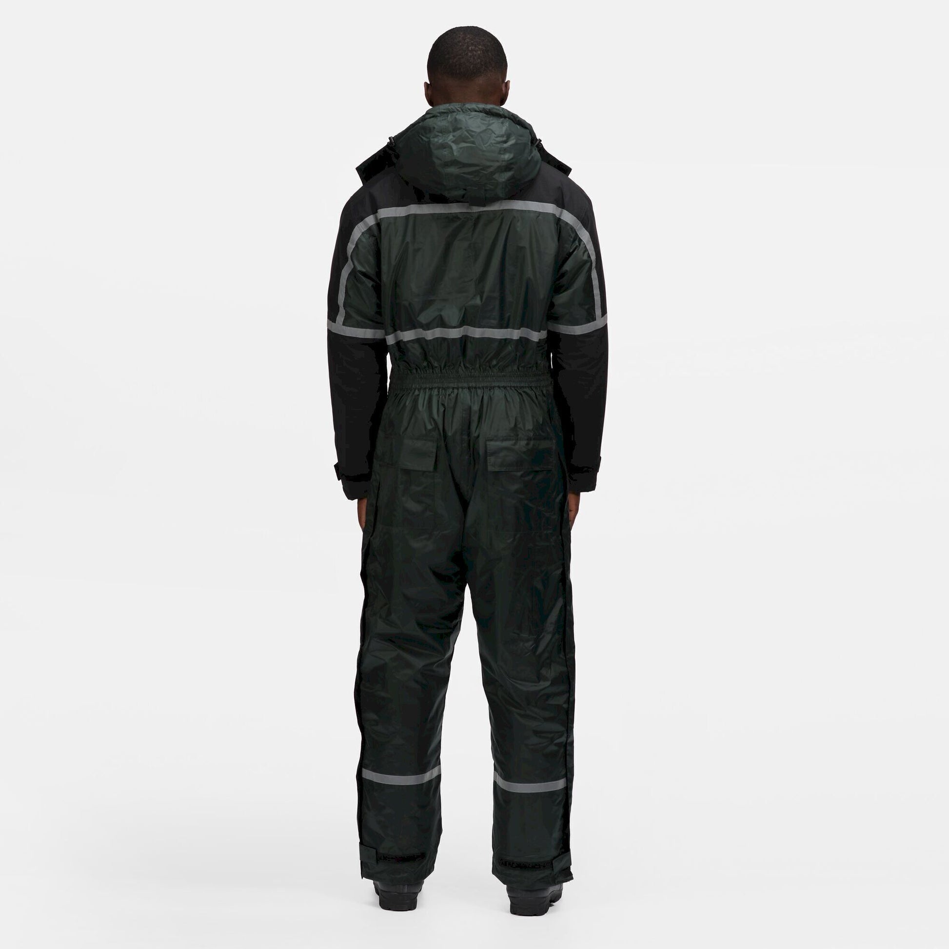 Olive - Side - Regatta Mens Waterproof Overalls