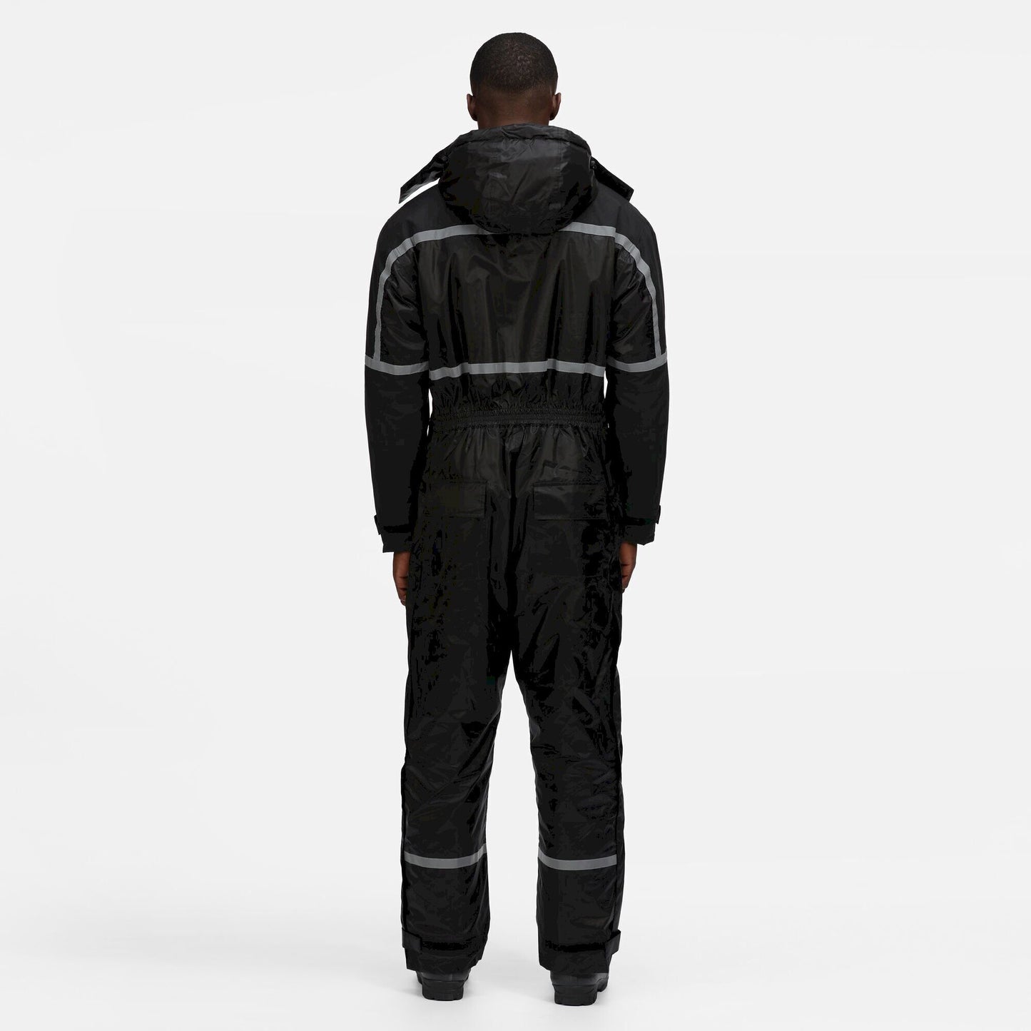Black - Side - Regatta Mens Waterproof Overalls