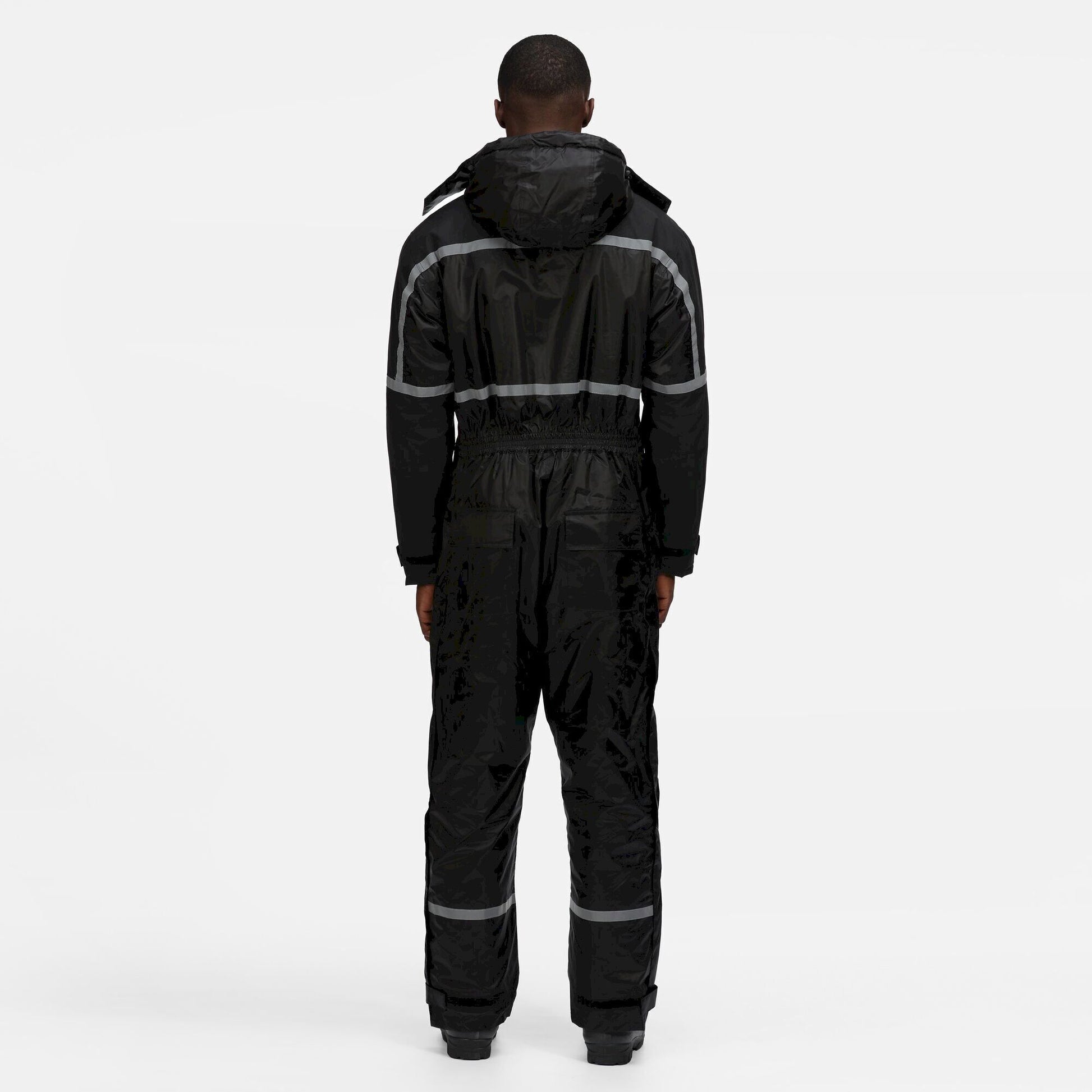 Black - Side - Regatta Mens Waterproof Overalls