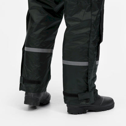 Olive - Close up - Regatta Mens Waterproof Overalls