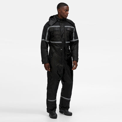 Black - Lifestyle - Regatta Mens Waterproof Overalls