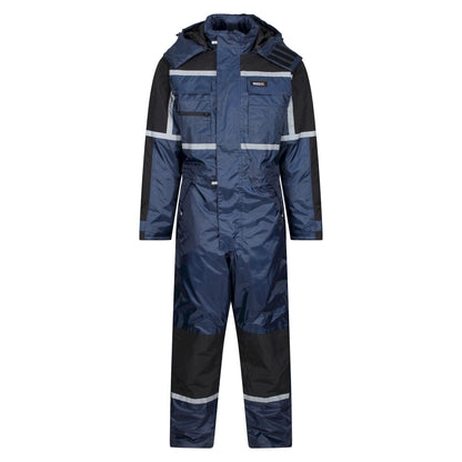 Navy - Front - Regatta Mens Waterproof Overalls