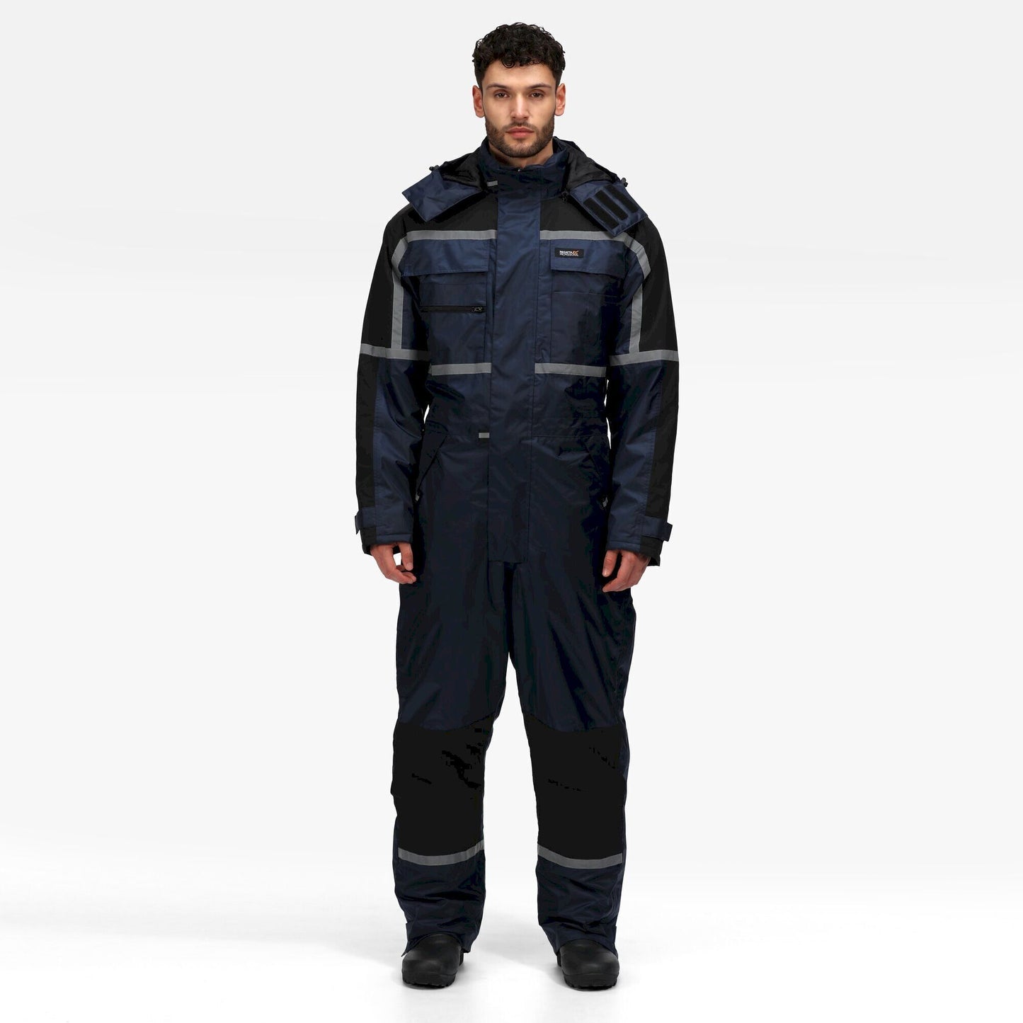 Navy - Back - Regatta Mens Waterproof Overalls