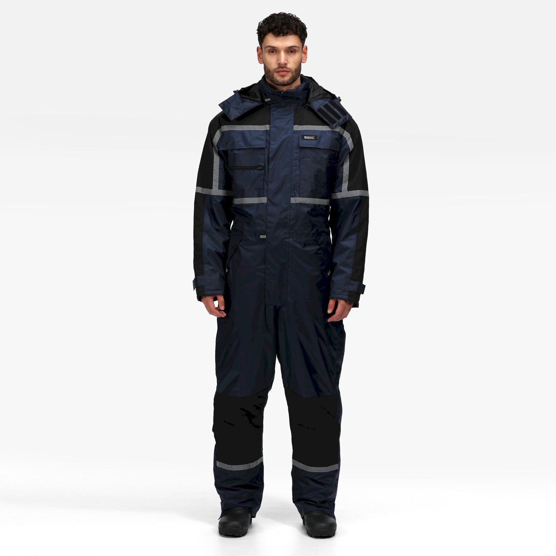 Navy - Back - Regatta Mens Waterproof Overalls