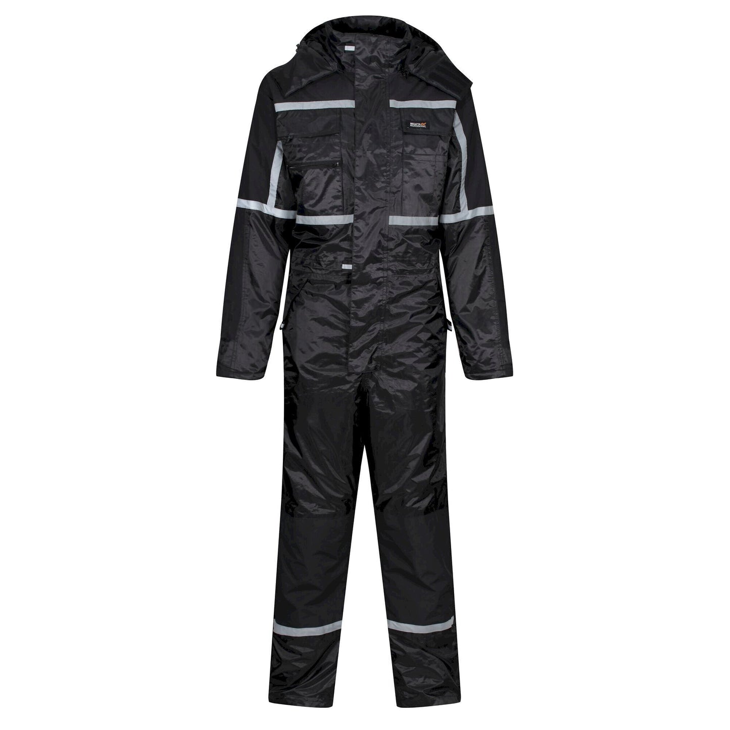 Black - Front - Regatta Professional Mens Waterproof Overalls