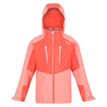 Fusion Coral-Neon Peach - Front - Regatta Childrens-Kids Highton III Waterproof Jacket
