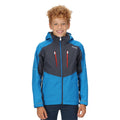 Imperial Blue-India Grey - Side - Regatta Childrens-Kids Highton III Waterproof Jacket