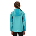 Turquoise-Enamel - Lifestyle - Regatta Childrens-Kids Highton III Waterproof Jacket