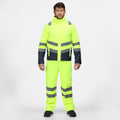 Yellow-Navy - Back - Regatta Professional Mens High-Vis Bomber Jacket