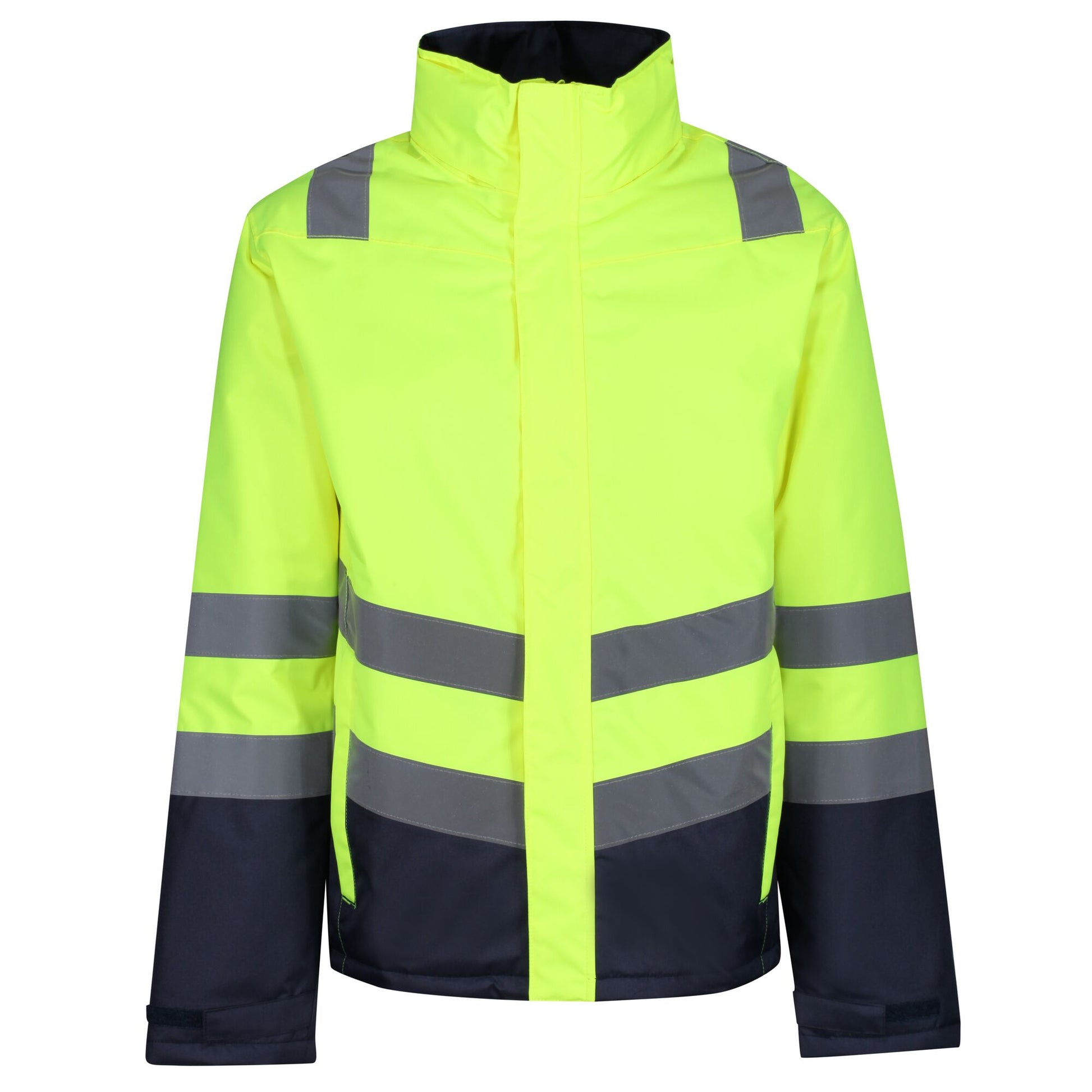 Yellow-Navy - Front - Regatta Professional Mens High-Vis Bomber Jacket