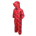 True Red - Lifestyle - Regatta Childrens-Kids Pobble Peppa Pig Dinosaur Waterproof Puddle Suit
