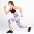Dusty Lavender - Side - Dare 2B Womens-Ladies The Laura Whitmore Edit - Influential Recycled Printed 3-4 Leggings