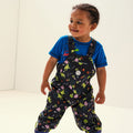 Navy - Side - Regatta Childrens-Kids Muddy Puddle Peppa Pig Dungarees