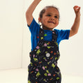 Navy - Lifestyle - Regatta Childrens-Kids Muddy Puddle Peppa Pig Dungarees