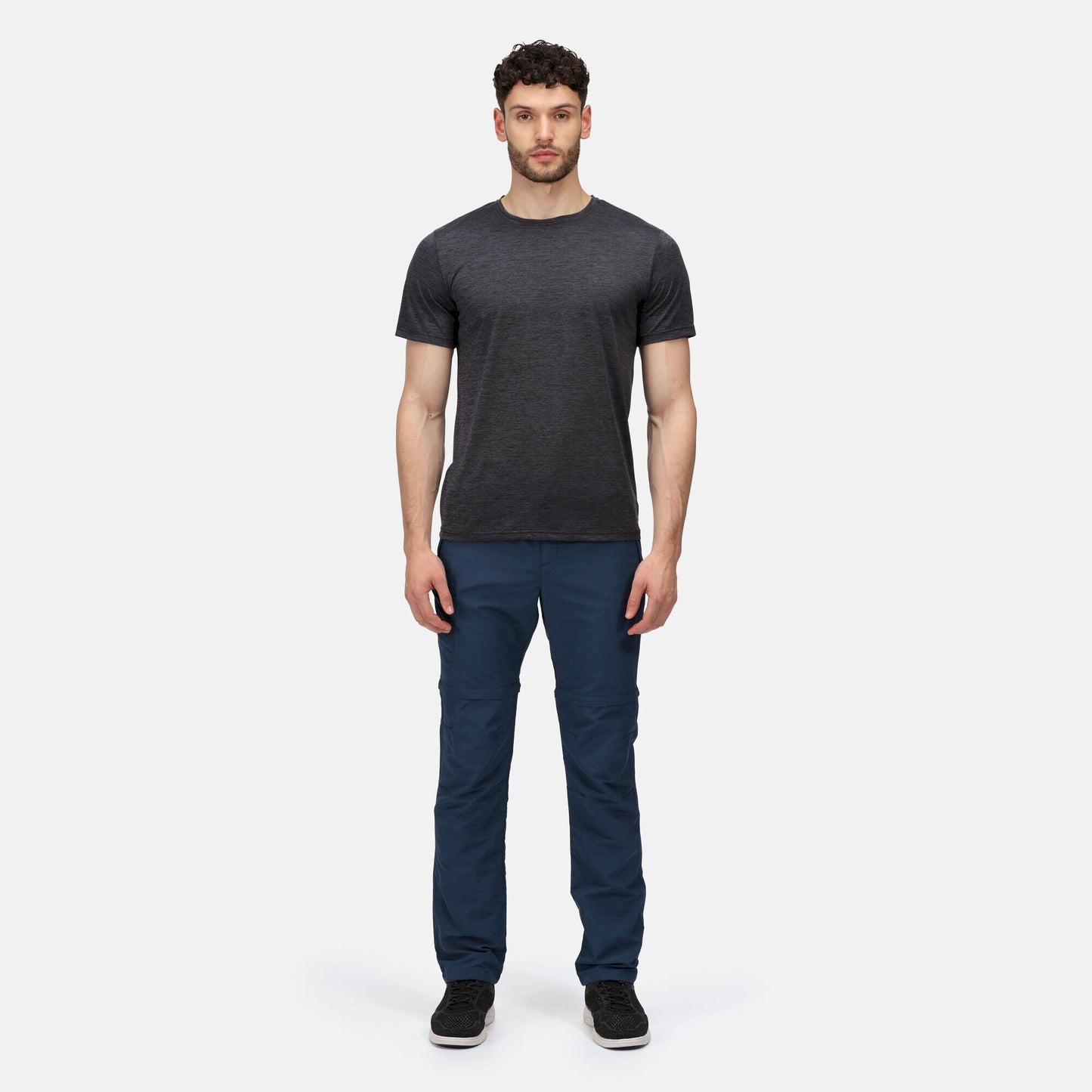 Moonlight Denim - Back - Regatta Mens Leesville II Zip-Off Trousers