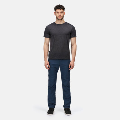 Moonlight Denim - Back - Regatta Mens Leesville II Zip-Off Trousers