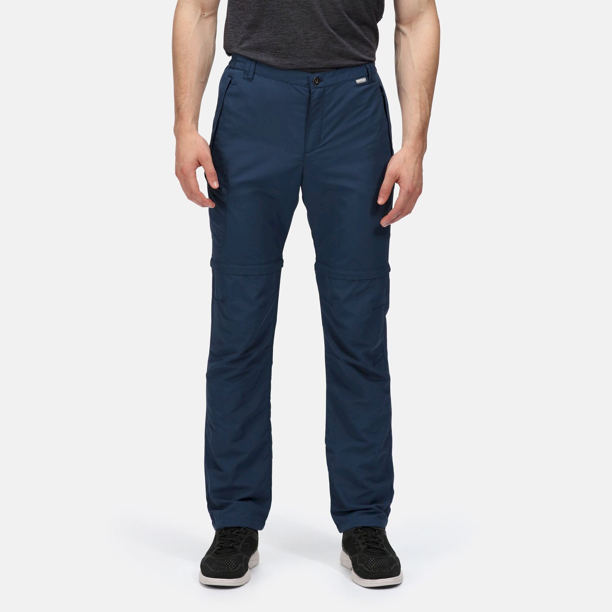 Moonlight Denim - Side - Regatta Mens Leesville II Zip-Off Trousers