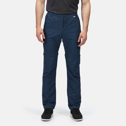 Moonlight Denim - Side - Regatta Mens Leesville II Zip-Off Trousers