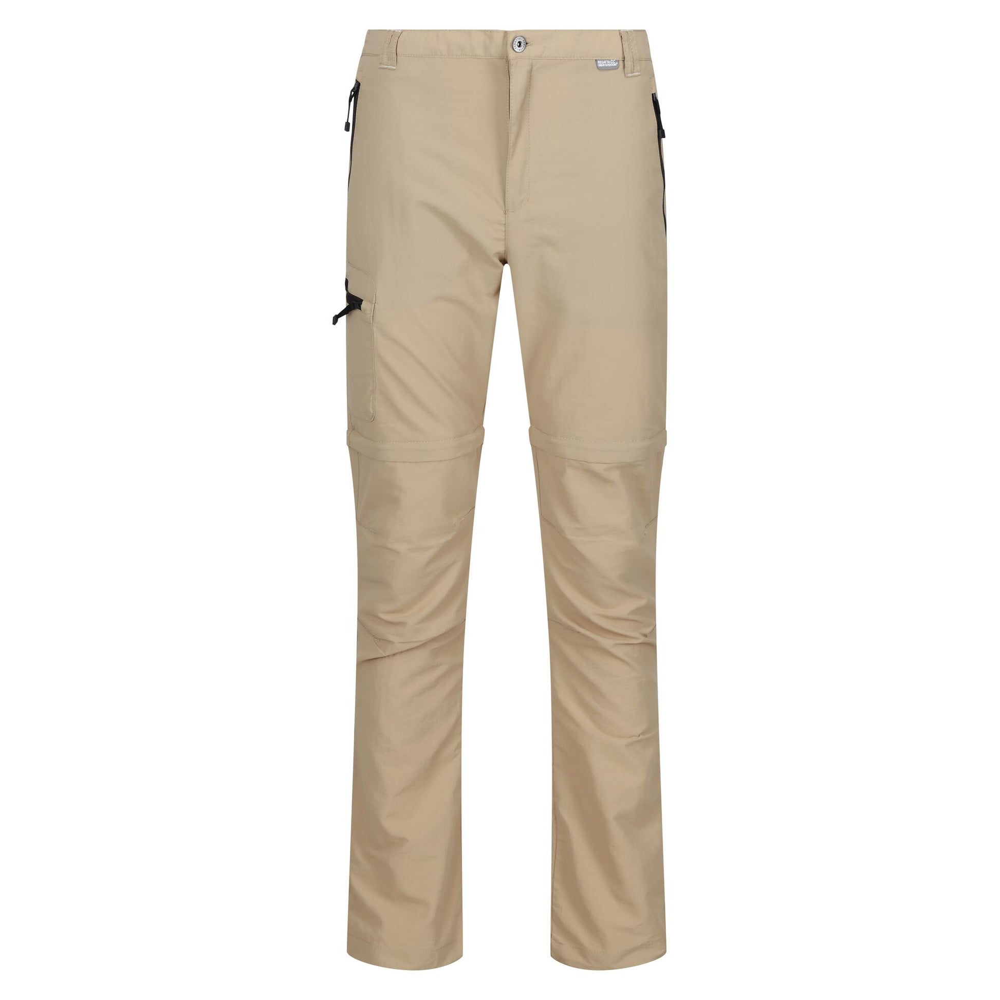 Oat - Front - Regatta Mens Leesville II Zip-Off Trousers