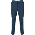 Moonlight Denim - Front - Regatta Mens Leesville II Zip-Off Trousers